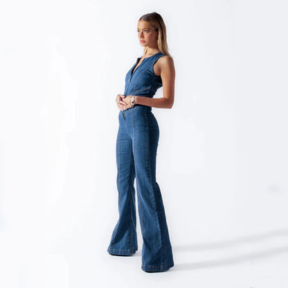 Heart-shape Backless Denim
